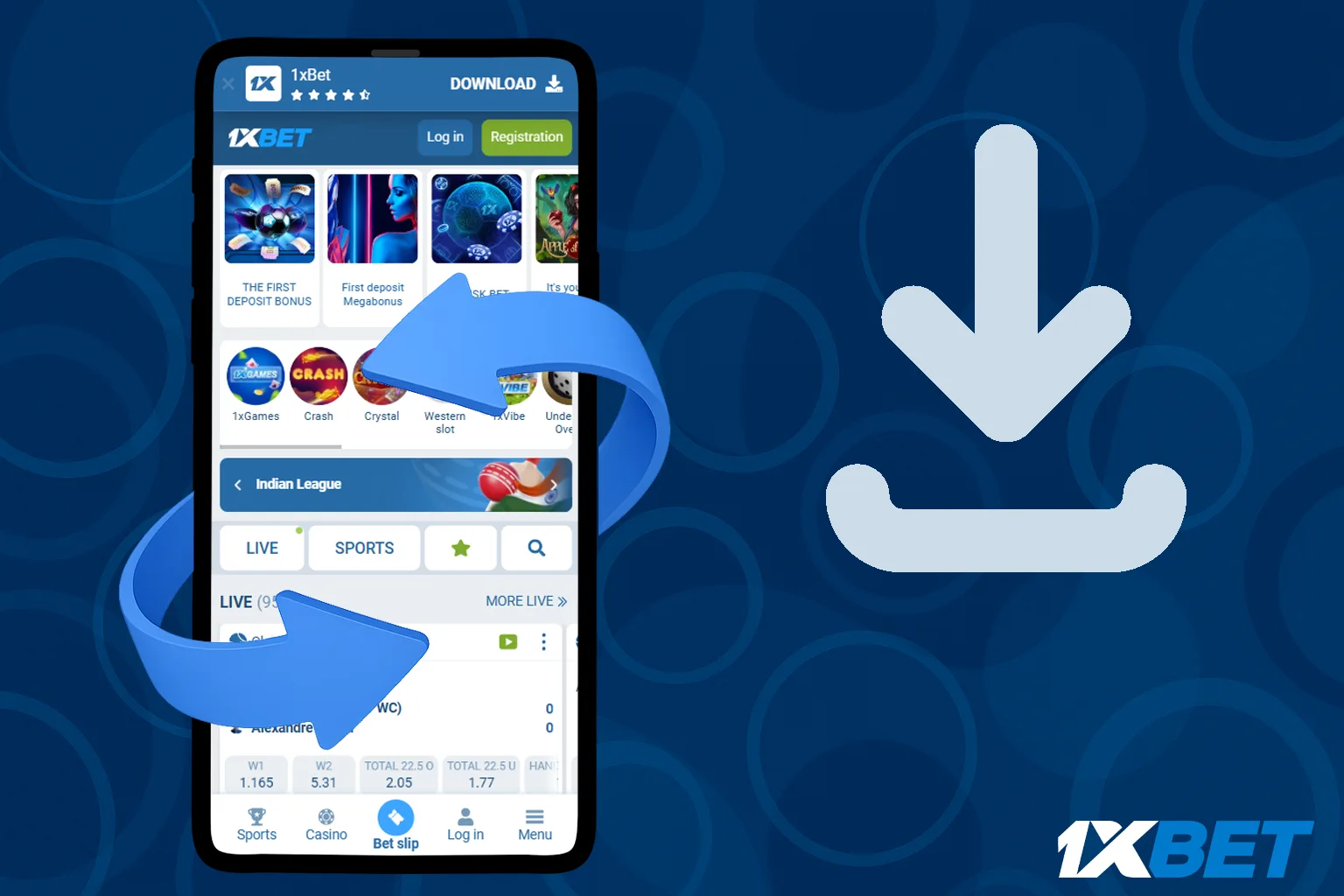 How to download 1xbet mobile app
