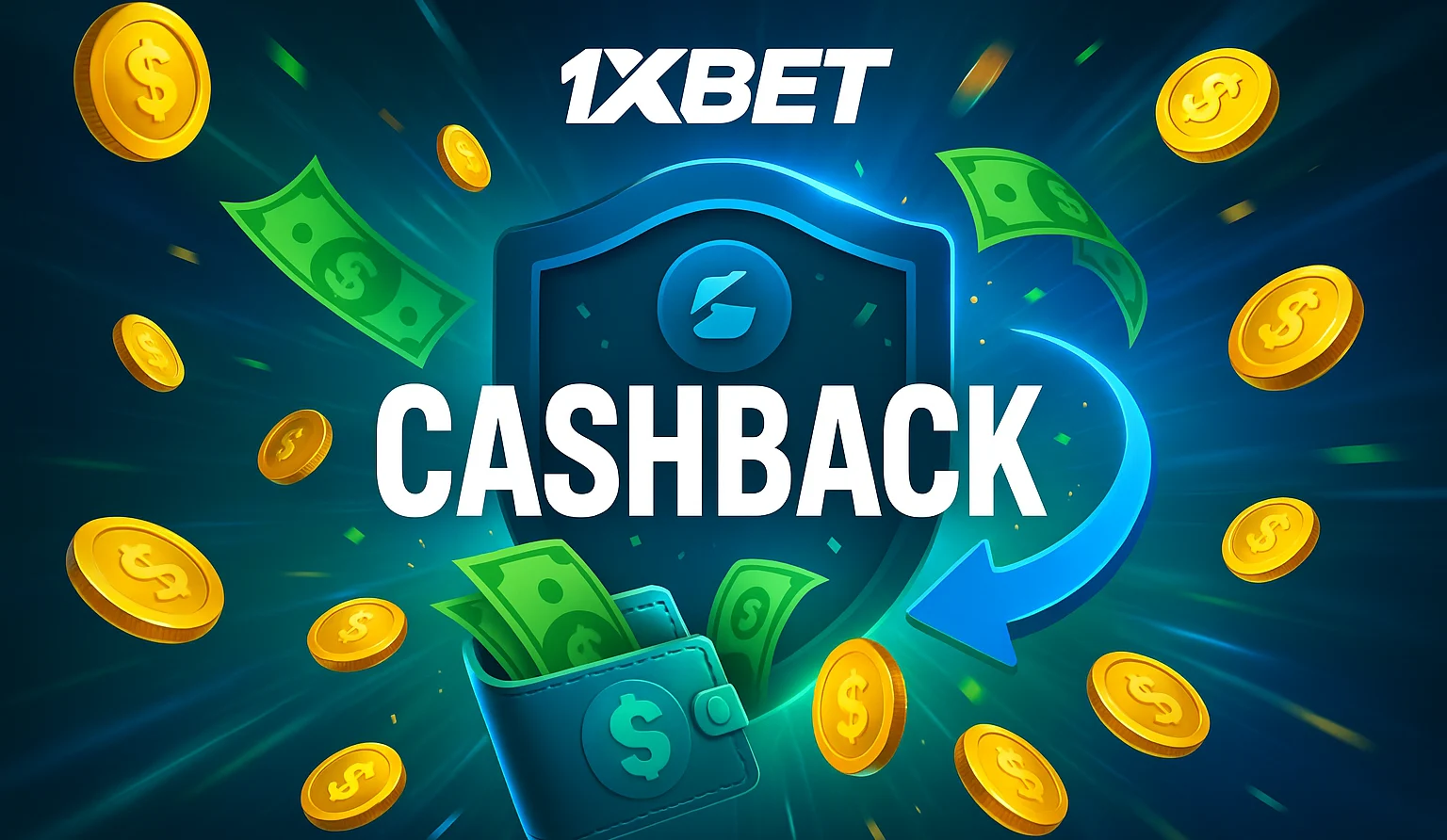 Cashback bonus on 1xbet