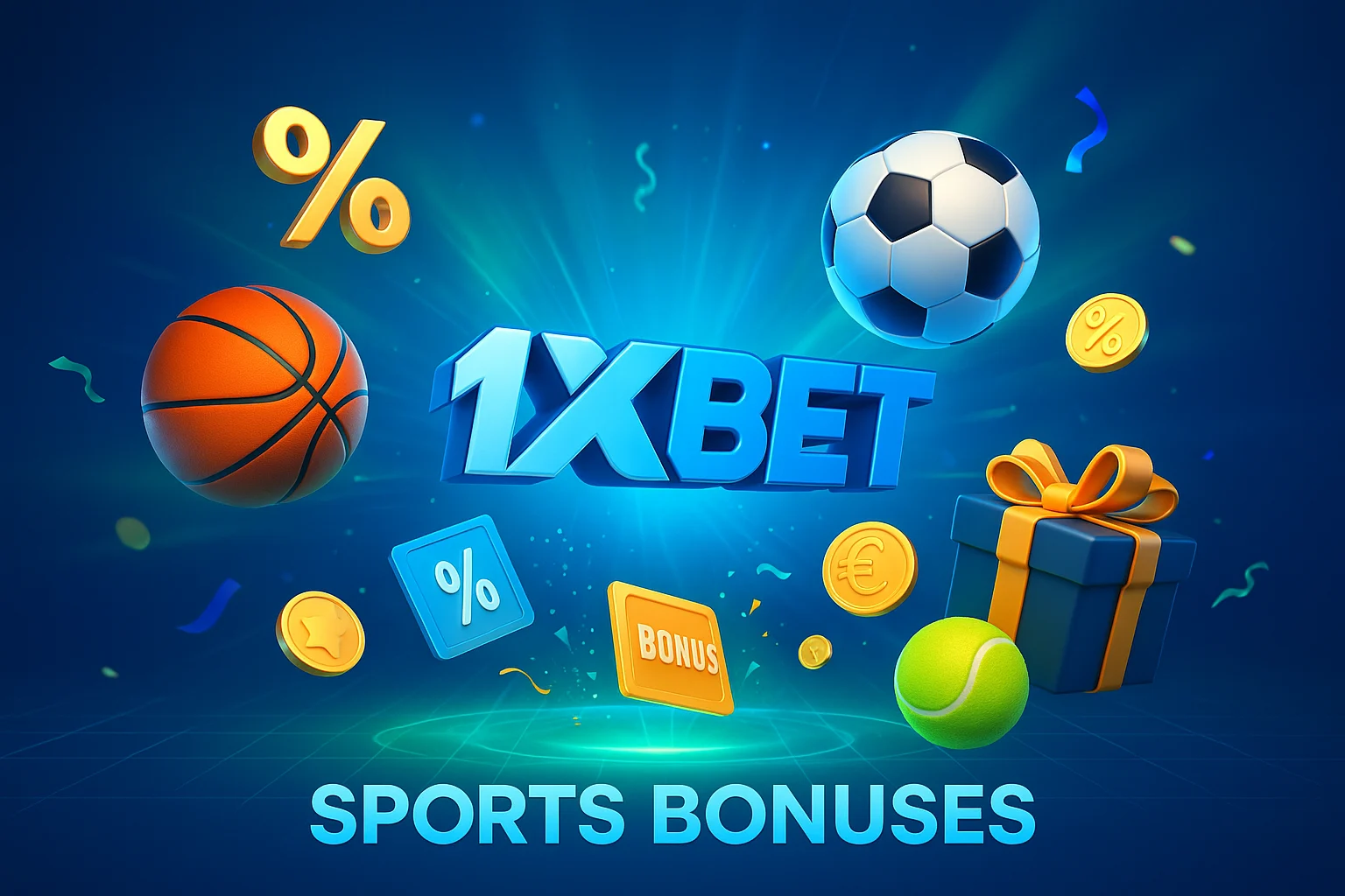Sports bonuses from 1xbet